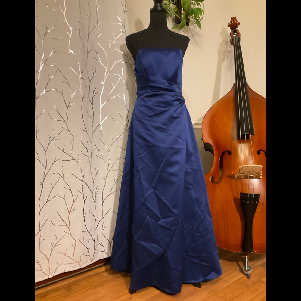 Colbalt Blue ball gown, David’s Bridal, size 6
